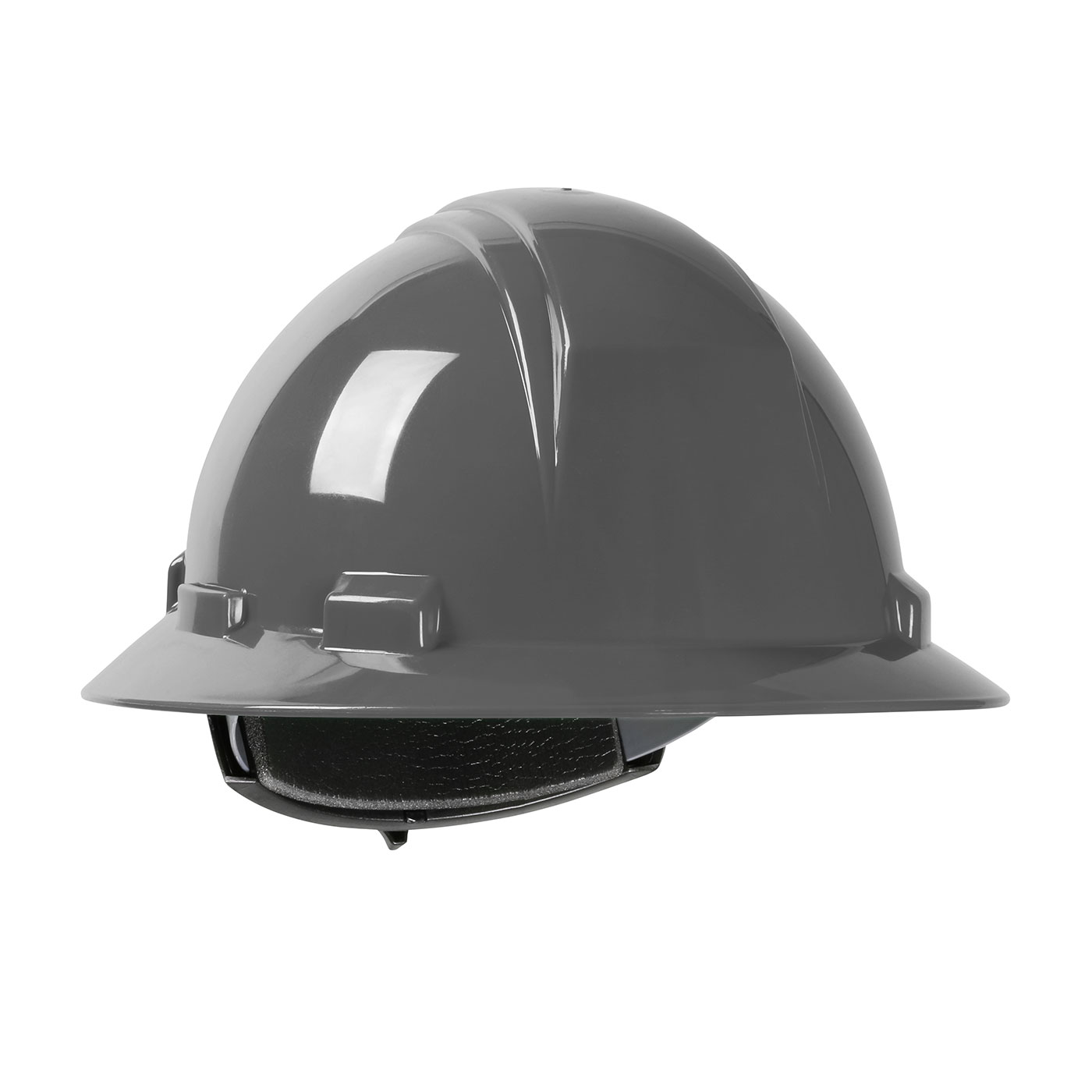 280-HP261R PIP® Dynamic Kilimanjaro™ Full Brim Hard Hat with HDPE Shell, 4-Point Textile Suspension and Wheel Ratchet Adjustment - Dark Gray